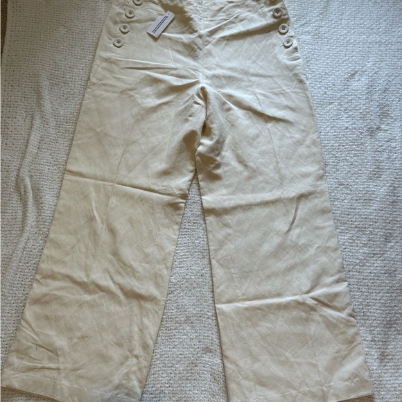 Elegant Cream Wide-Leg Trousers - Picture 1 of 4